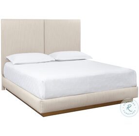 Jenkins Dazzle Cream King Upholstered Platform Bed
