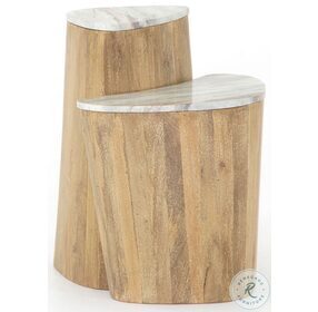 Myla Sun Washed Mango And Stormy Taupe Nesting End Table