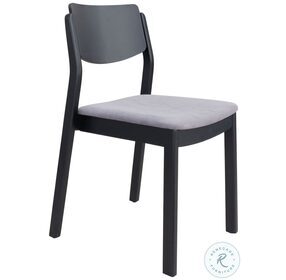 Desdamona Gray And Black Dining Chair Set Of 2