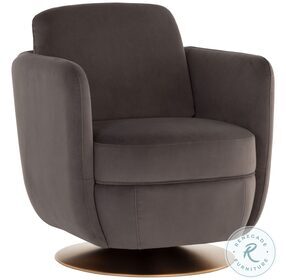Gilley Meg Ash Swivel Lounge Chair