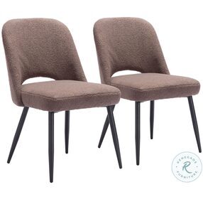 Teddy Brown Dining Chair Set Of 2