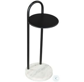 Christian Black And White Side Table
