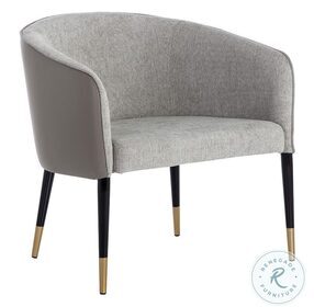 Asher Flint Gray Lounge Chair