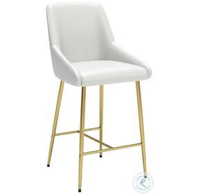 Madelaine White Counter Height Chair