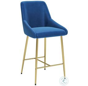 Madelaine Navy Counter Height Chair