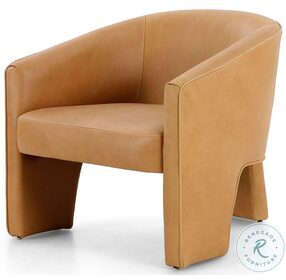 Fae Palermo Butterscotch Leather Chair