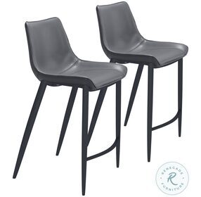 Magnus Dark Gray Counter Height Chair Set Of 2