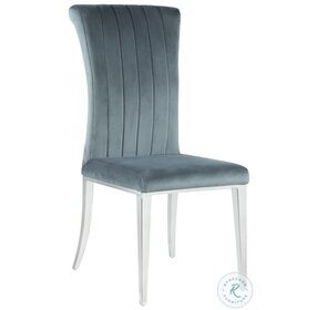 Beaufort Dark Grey Velvet Dining Chair Set Of 2