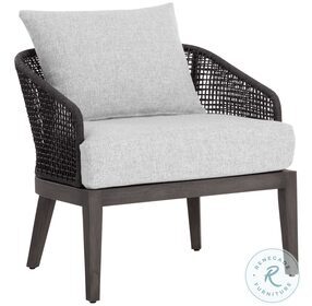 Capri Smoke Gray Outdoor Lounge Chair