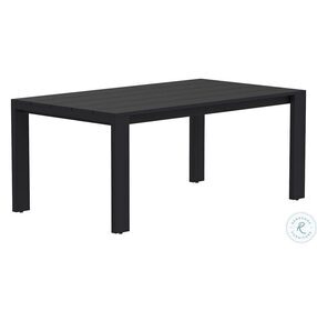 Lucerne Black Outdoor 70" Dining Table