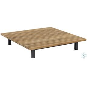 Geneve Natural And Dark Gray Outdoor Coffee Table