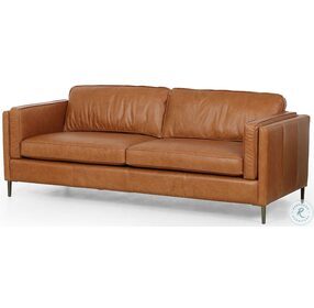 Emery Sonoma Butterscotch Leather 84" Sofa