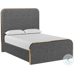 Tometi Chacha Gray Full Upholstered Platform Bed