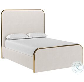 Tometi Chacha Cream Full Upholstered Platform Bed