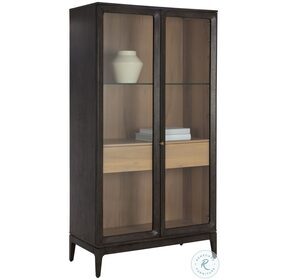 Cecilia Clear And Smoke Gray Display Cabinet