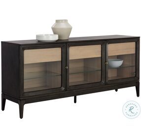 Cecilia Clear And Smoke Gray Sideboard