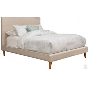 Britney Linen Upholstered Full Platform Bed