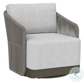 Allariz Light Gray Grace Bay Swivel Outdoor Arm Chair