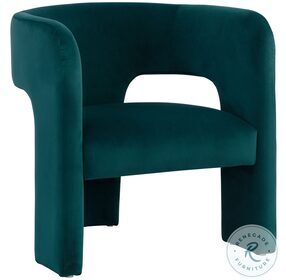 Isidore Meg Teal Lounge Chair