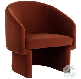 Lauryn Meg Rust Lounge Chair