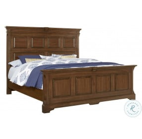 Heritage Amish Cherry King Mansion Bed