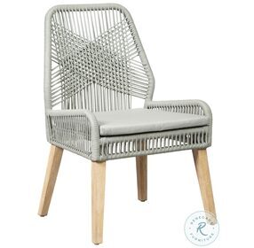 Nakia Grey Woven Back Side Chair Set of 2