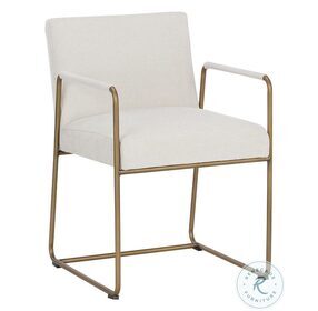 Balford Danny Ivory Dining Arm Chair