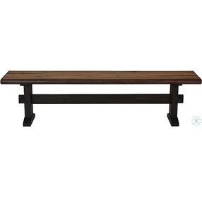 Bexley Natural Honey and Espresso Dining Bench