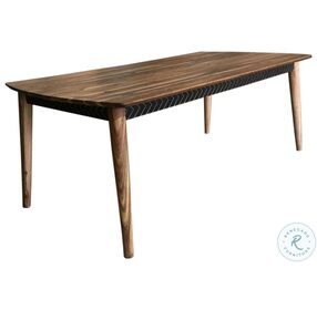 Partridge Natural Sheesham And Black Dining Table