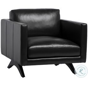 Rogers Cortina Black Arm Chair