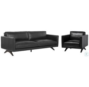 Rogers Cortina Black Living Room Set