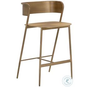 Keanu Antique Gold Counter Height Stool
