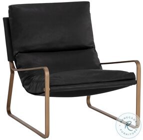 Zancor Charcoal Black Lounge Chair