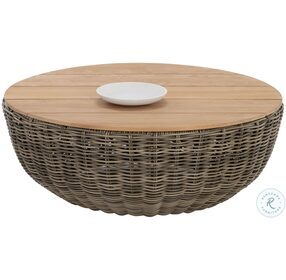 Potenza Natural And Taupe Outdoor Coffee Table