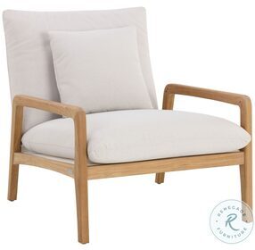 Noelle Palazzo Cream Outdoor Lounge Chair