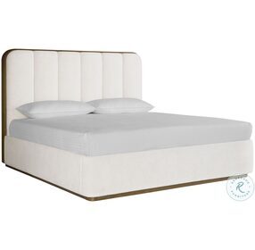 Jamille Eclipse White King Upholstered Platform Bed
