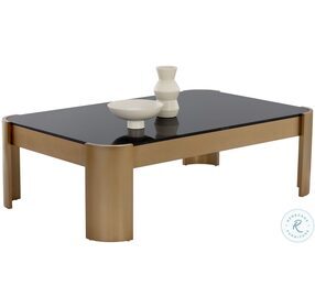 Irvine Black And Gold Coffee Table