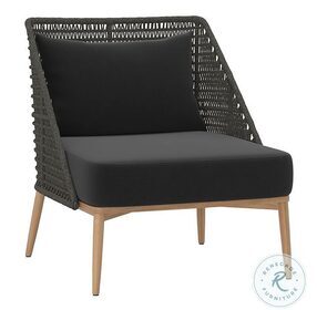 Andria Arashi Black Outdoor Lounge Chair