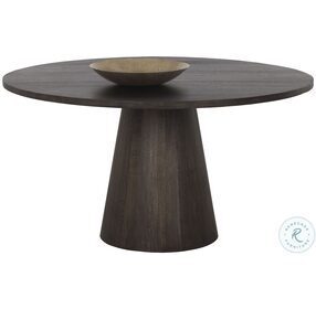 Elina Brown Round Dining Table