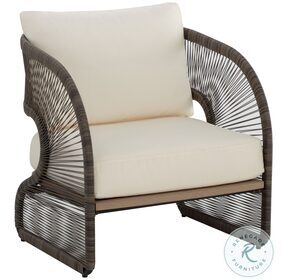 Toulon Stinson Cream Outdoor Lounge Chair