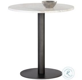Suki White And Pewter Dining Table