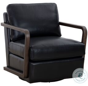Castell Cortina Black Swivel Lounge Chair