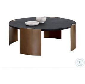 Gallus Black And Rustic Bronze Coffee Table