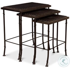 Noble Brown Nesting Tables Set Of 3
