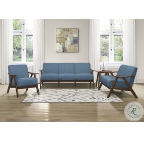 Damala Blue Living Room Set