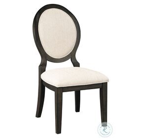Twyla Cream and Dark Cocoa Side Chair Set of 2