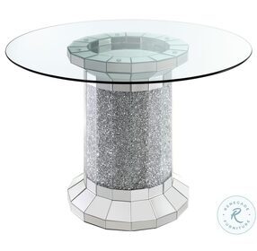 Ellie Mirror Round Counter Height Dining Table