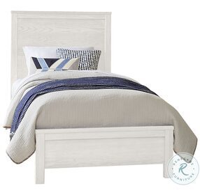 Fundamentals White Twin Panel Bed