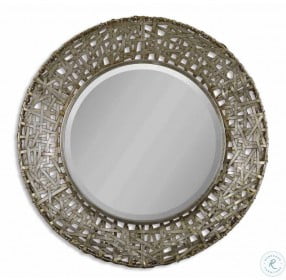 Alita Antique Silver Champagne Mirror