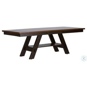 Lawson Light And Dark Espresso Extendable Pedestal Dining Table